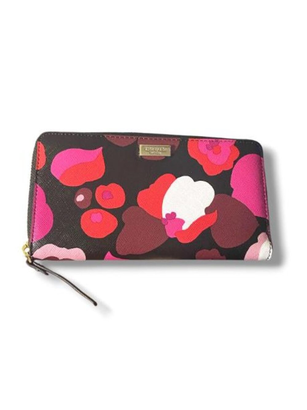 NWOT - Kate Spade Grant Street Wonder Floral Neda Leather Zip Around Wallet